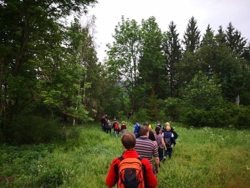 Die Wanderung wurde von den Azubis organisiert.