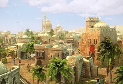 In die Ferne schweifen: Das für Ende 2009 erwartete «Anno 1404» führt den Spieler in den Orient. (FOTO: DPA)