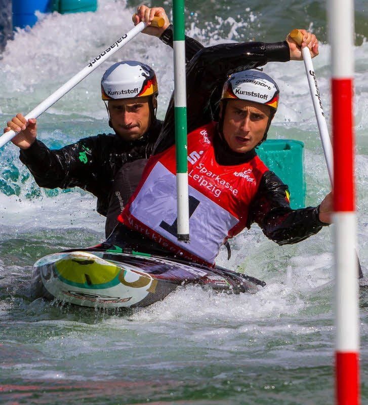Kai (vorn) und Kevin Müller kämpfen sich unter enormen Kraftaufwand ins EM- und WM-Team.