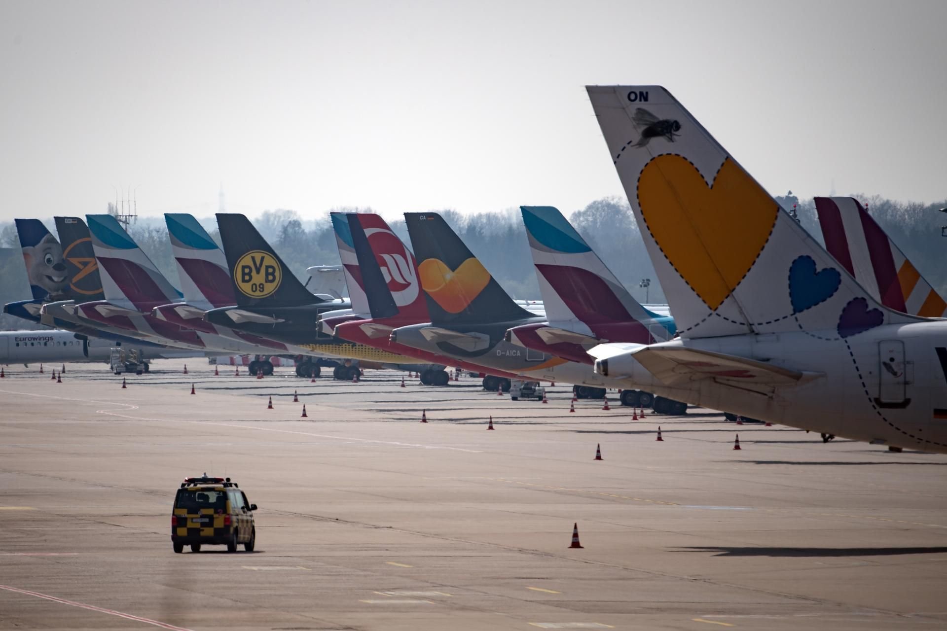 In der Corona-Krise werden viele Flugzeuge nicht gebraucht.