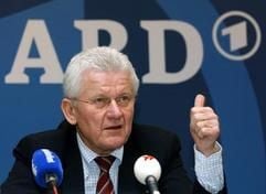 ARD-Chef und NDR-Intendant Jobst Plog auf einer Konferenz (Foto: dpa).