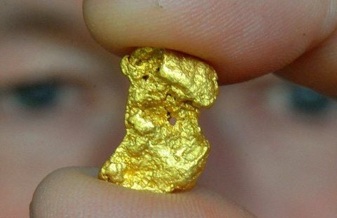 Ein drei Gramm schweres Stück Gold (SYMBOLFOTO: DPA)