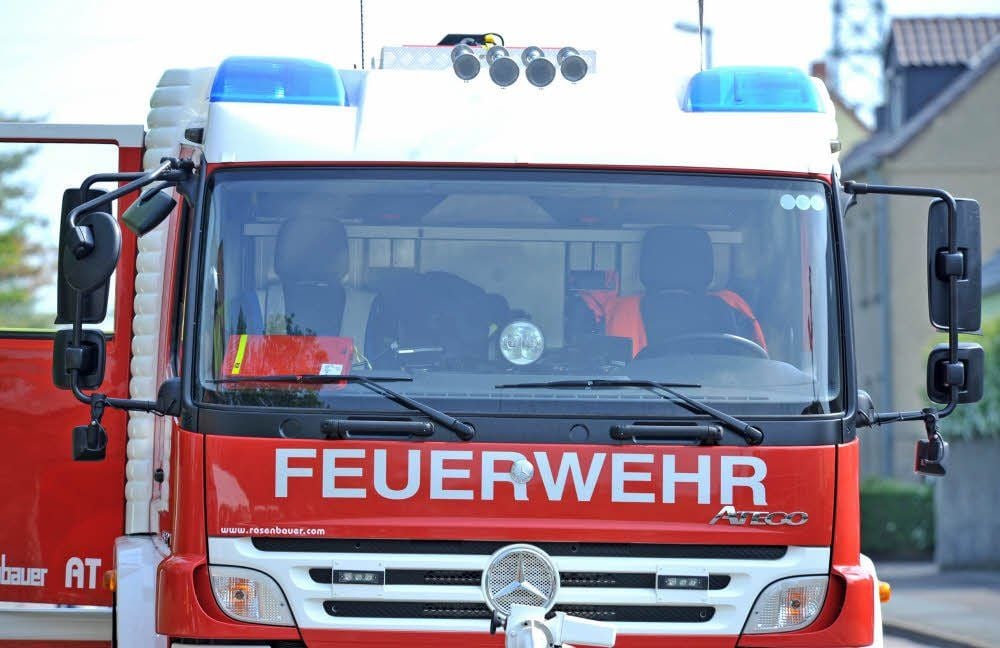 Die Feuerwehr bei einem Einsatz