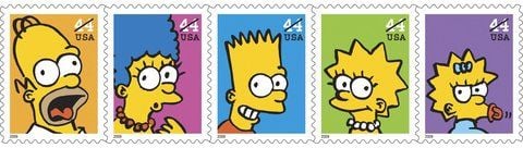 Das nennt man wohl eine krasse Fehlplanung: Die US-Post ist auf sage und schreibe 682 Millionen Briefmarken mit den Konterfeis der «Simpsons» sitzen geblieben. (FOTO: DPA)