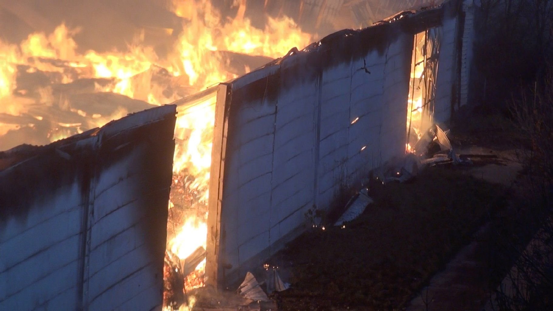 Am Dienstagmorgen war die Feuerwehr bei einem Großeinsatz im Landkreis Börde im Einsatz, wo die Halle eines Milchvertriebs in Flammen stand.