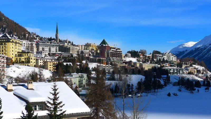 Der teuerste Skiort im Ranking: St. Moritz in der Schweiz.