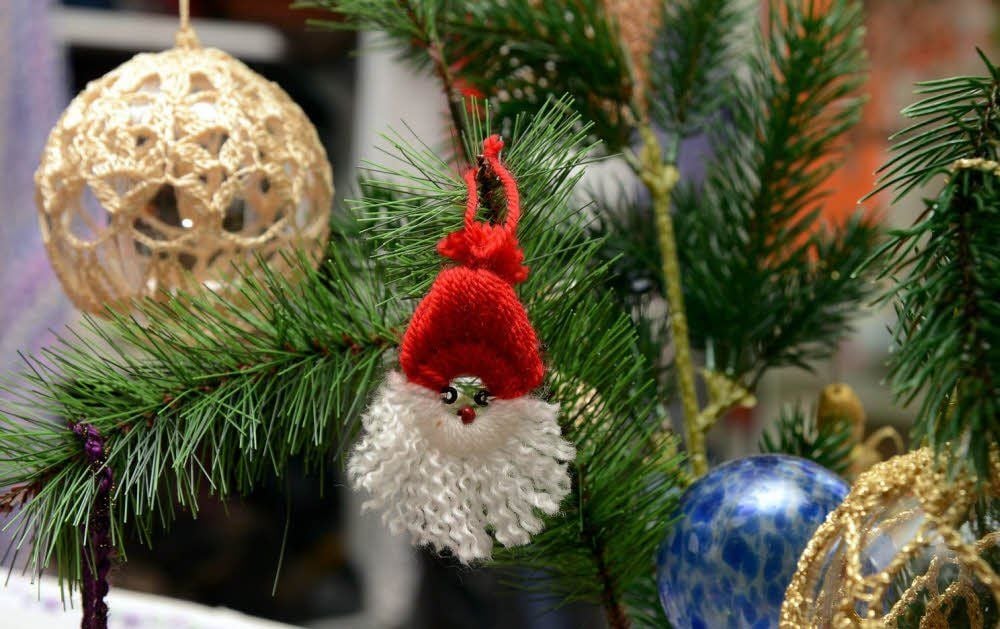 Selbst hergestellte Weihnachtsdekoration