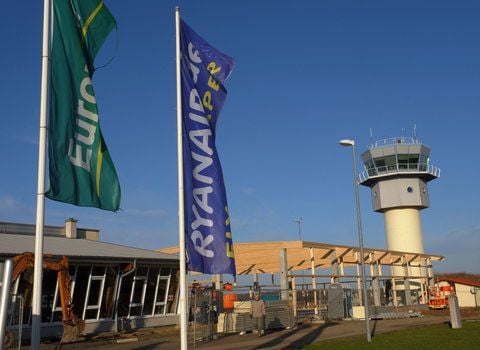 Der Regionalflughafen Altenburg-Nobitz (ARCHIVFOTO: DPA)