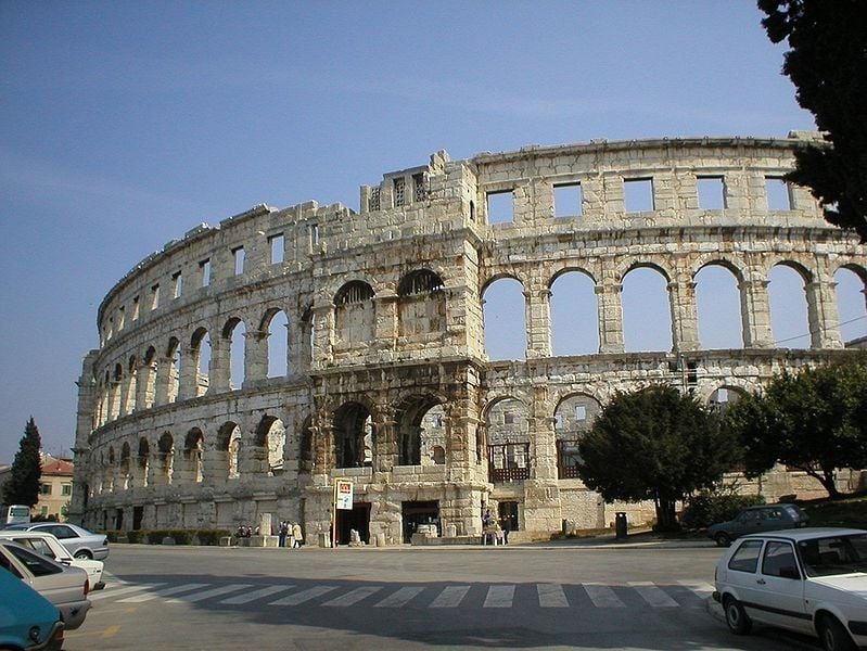 Die Arena von Pula in Istrien ist eine gute Alternative zum römischen Kolosseum.