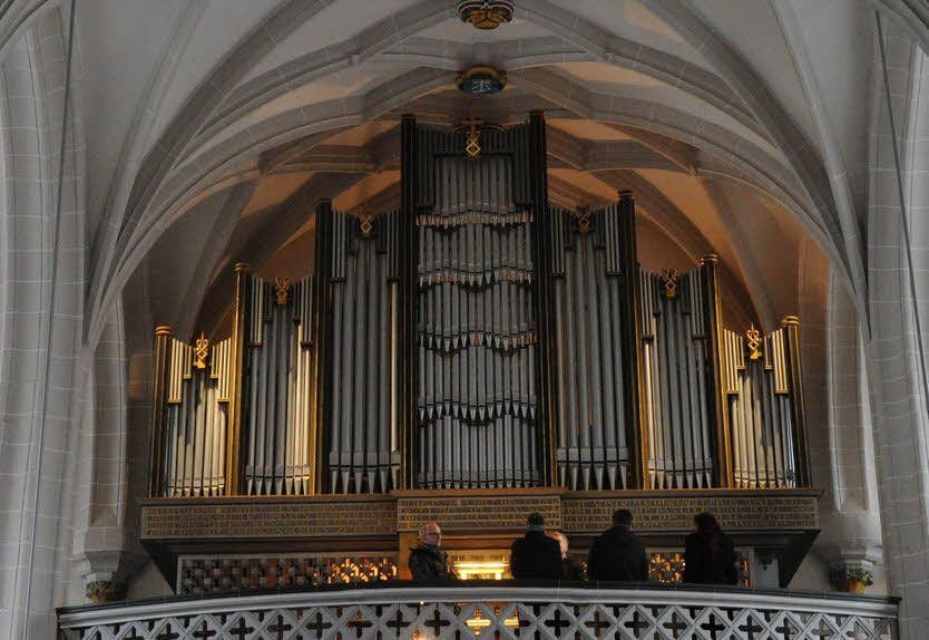 Der Orgel-Prospekt (das Gehäuse) ist in einem guten Zustand.