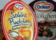 Der Lebensmittelriese Dr. Oetker übernimmt den niederrheinischen Desserthersteller Onken. (Foto: dpa)