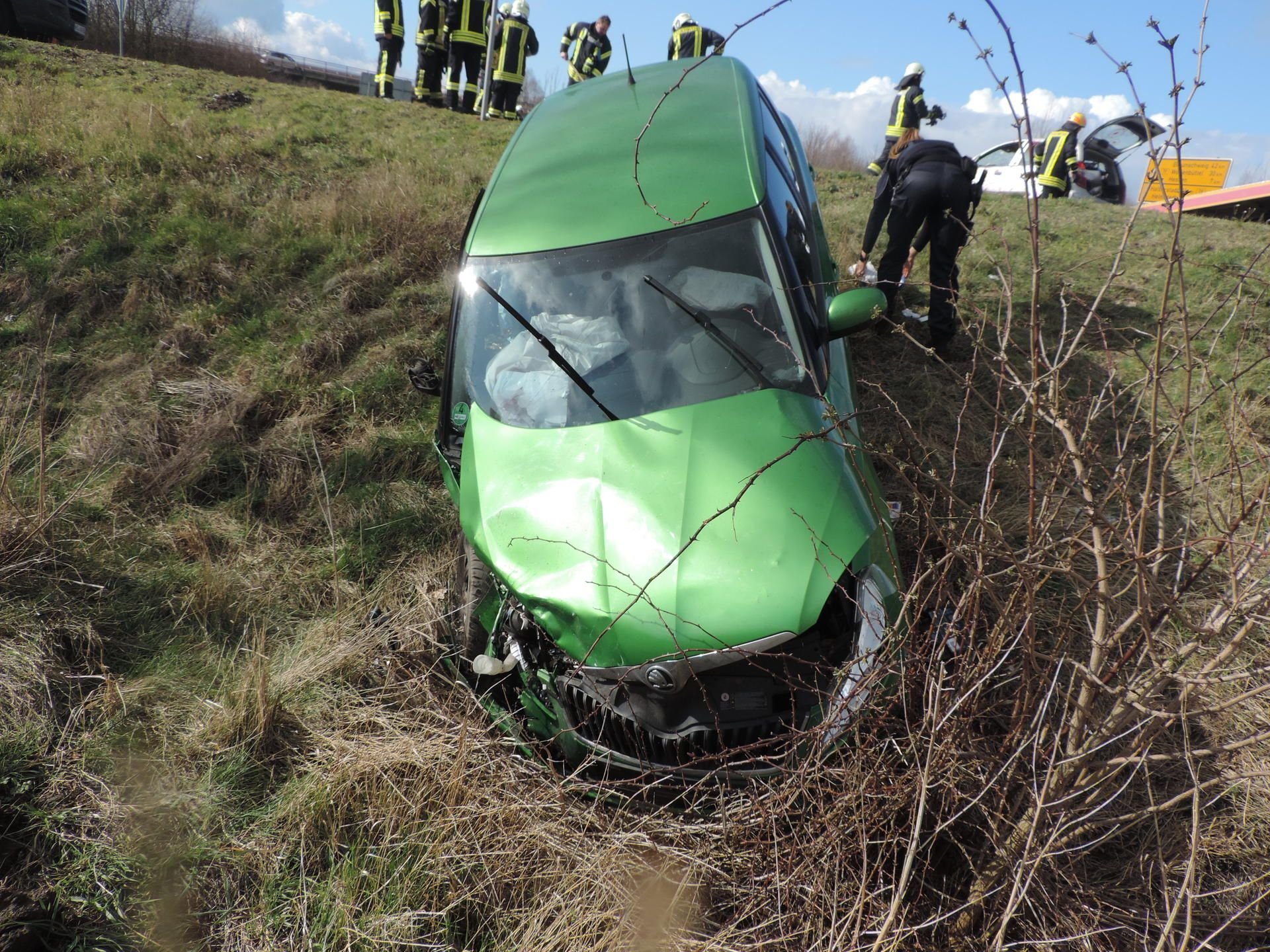 Der Skoda der Unfallverursacherin.
