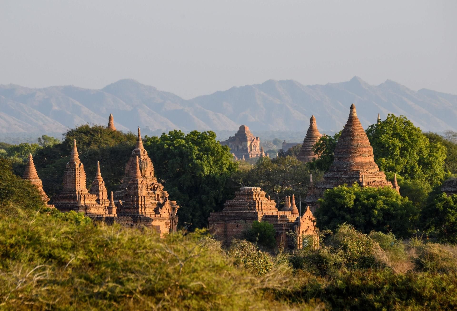 Die buddhistischen Tempel in Bagan sind Weltkulturerbstätte.