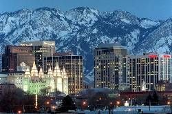 Salt Lake City im Abendlicht