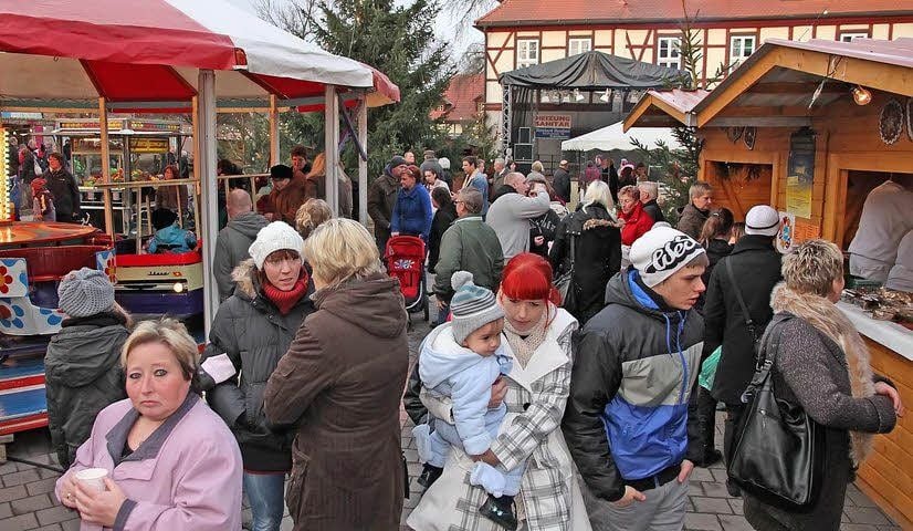So sah es in den Vorjahren aus: Menschenmengen auf dem Weihnachtsmarkt in Rottleberode.