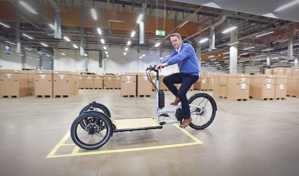 Neben Stadt- und Gelände-E-Bikes fertigt HNF Nicolai auch Lastenräder.