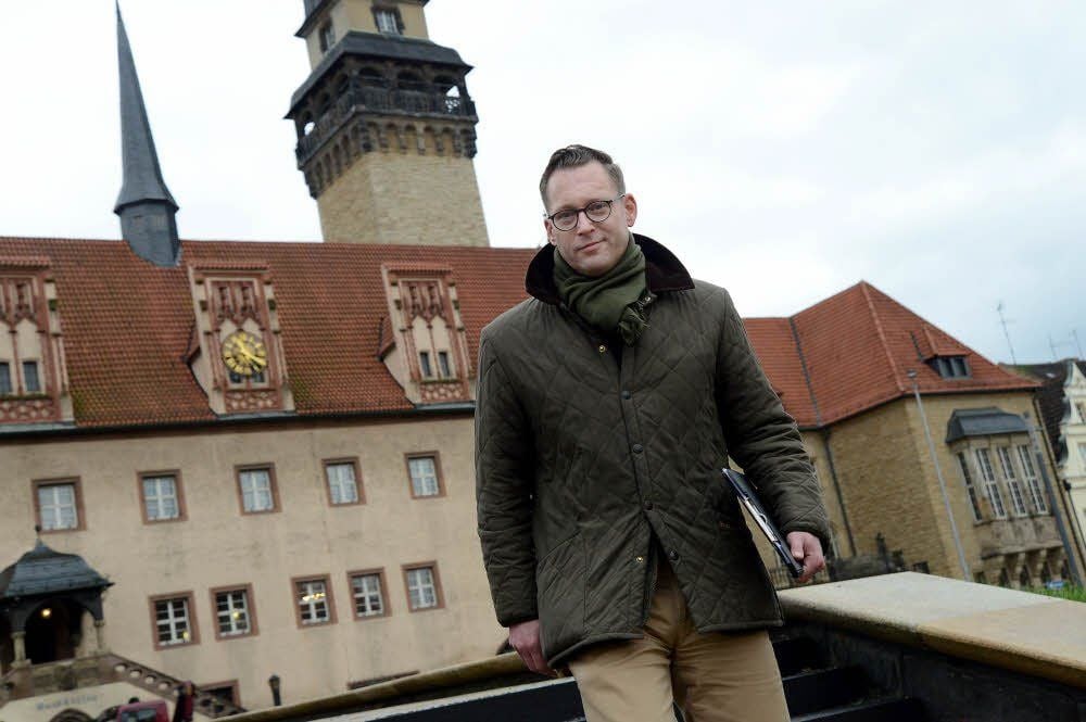 Christian Thieme ist oft in Zeitz. Jetzt noch mehr, denn er will hier Oberbürgermeister werden.