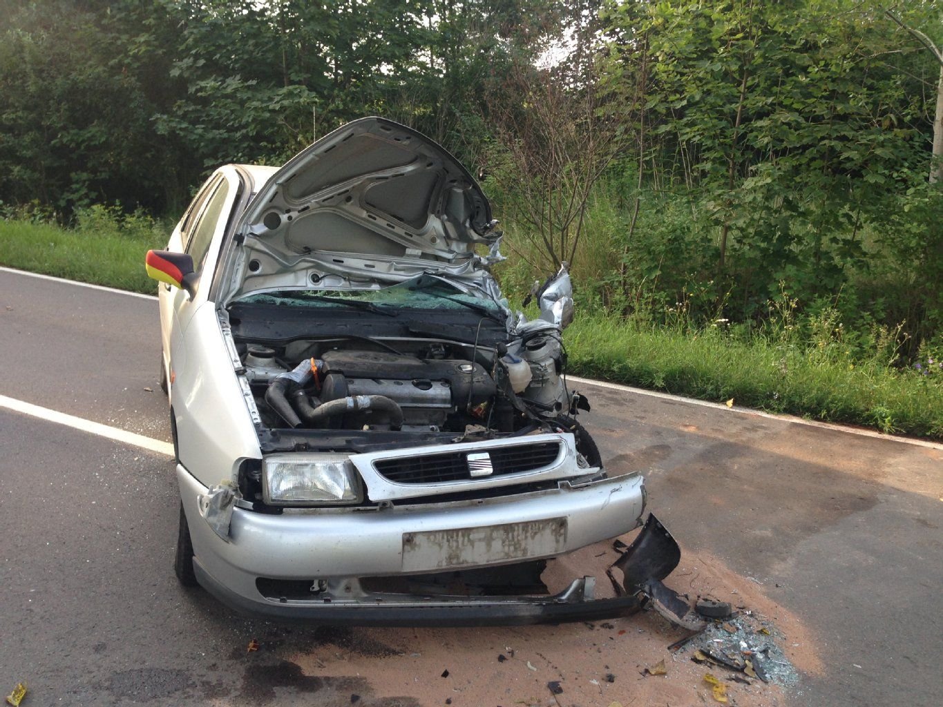 Unfall auf der Landesstraße 175 bei Röblingen am See
