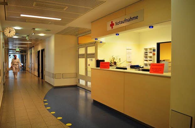 Blick in die Notaufnahme des Städtischen Klinikums.