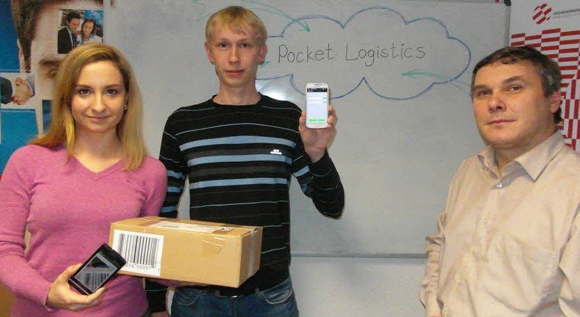 Irina Fedotova, Dmitri Dugaev und Eduard Siemens (von links) sind nur drei Personen, die an „Pocket Logistics“ mitgewirkt haben.