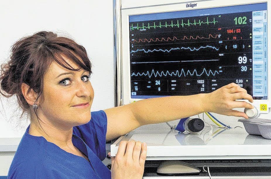 ITS-Pflegerin Tina Unbekanndt mustte arbeiten.