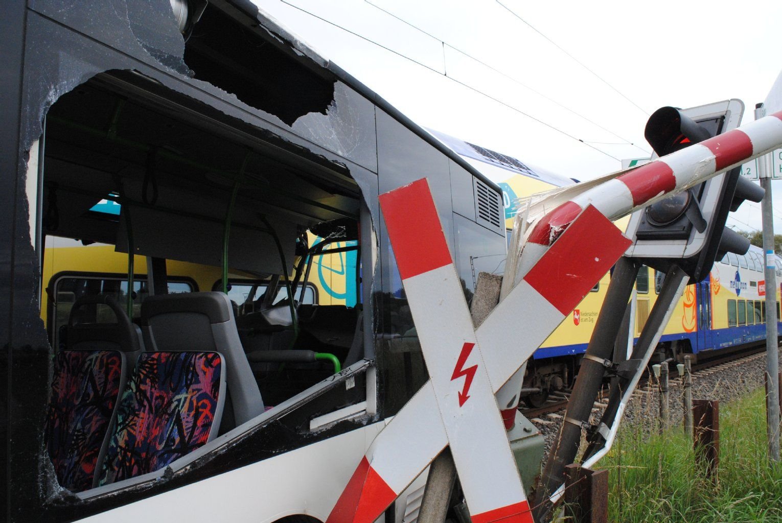 Alle Kinder konnten das Fahrzeug rechtzeitig verlassen.