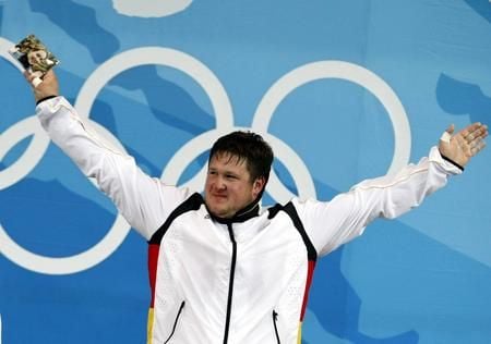 Matthias Steiner bei der Siegerehrung.