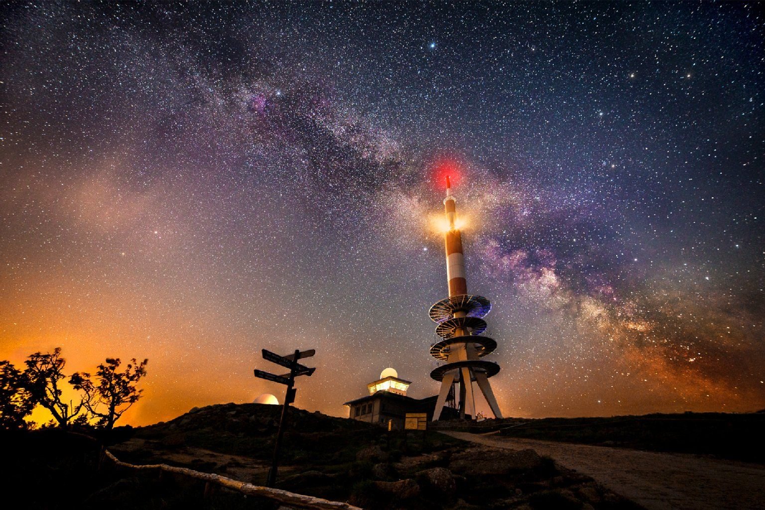 Platz 3: "Milchstraße auf dem Brocken" von Matt Aust aus Halle.