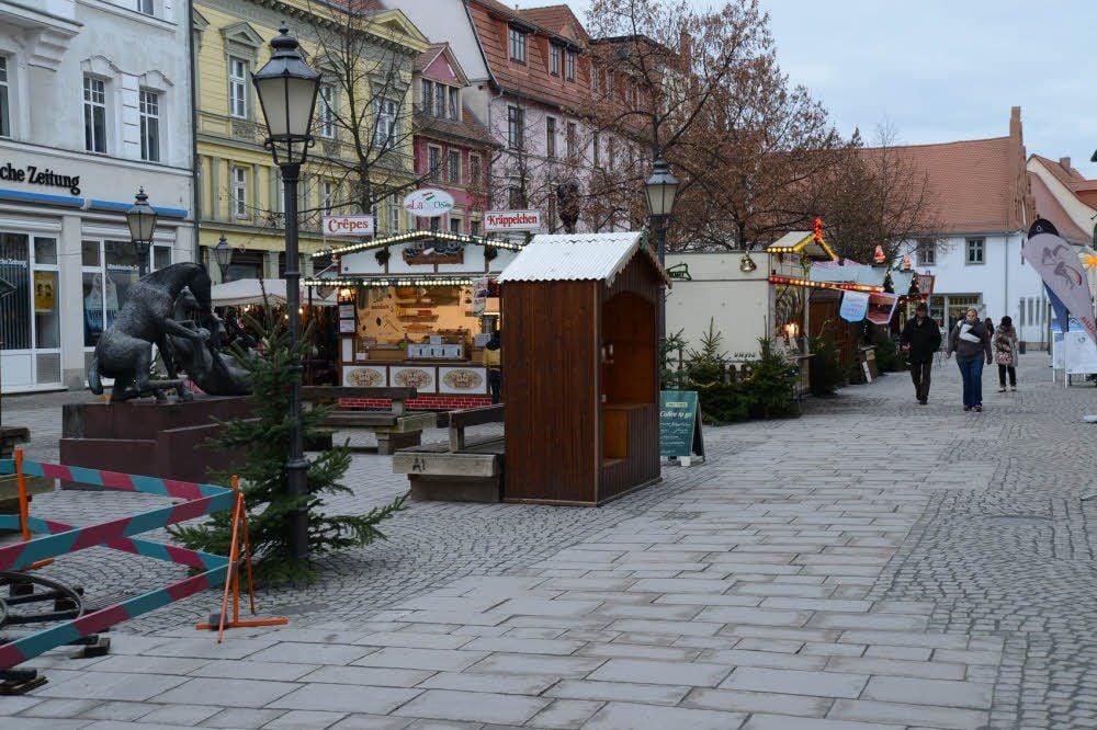 Innenstadt Zeitz Besucher meiden den Weihnachtsmarkt