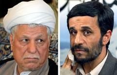 Der moderate Kleriker und Ex-Präsident Akbar Haschemi Rafsandschani (l.) tritt gegen den ultra-konservativen Bürgermeister von Teheran, Mahmud Ahmadi-Nedschad, an. (Foto: dpa)