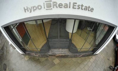 Die Zentrale der Hypo Real Estate Group (HRE), aufgenommen in München. Der Bund will 90 Prozent der HRE übernehmen. (FOTO: DDP)