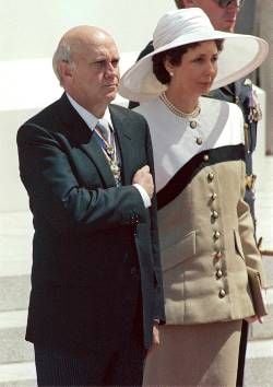 Frederik und Marike De Klerk (Archivbild von 1990)