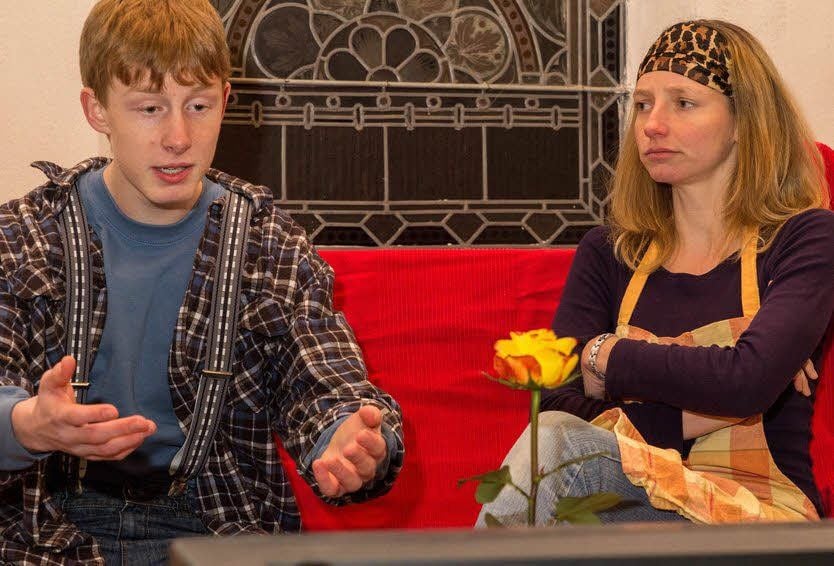 Julia Markstein und Sebastian Seebald beim „Fernsehabend“
