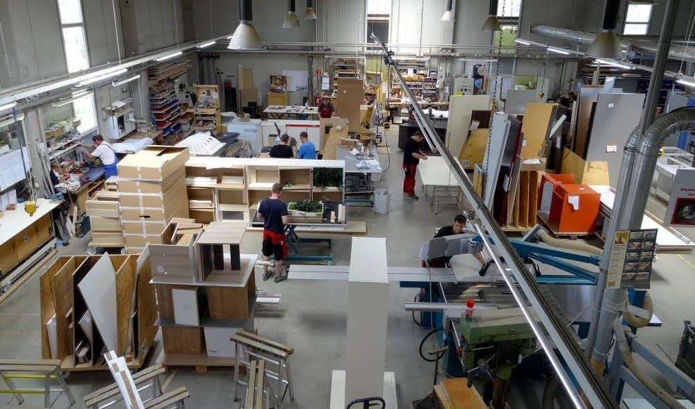Blick in die Produktion von der Heinrich Stracke GmbH in Dessau-Mildensee.