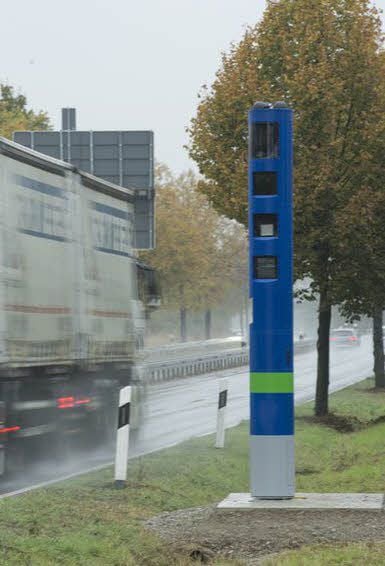 So sehen die neuen Mautsäulen an den Straßen aus.