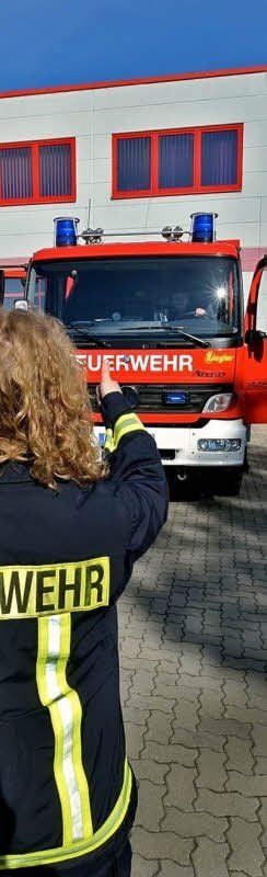 Die Feuerwehr ist startklar.