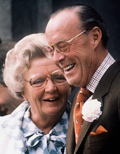 Die niederländische Königin Juliana und ihr Gatte Prinz Bernhard am 08.11.1978. (FOTO: DPA)
