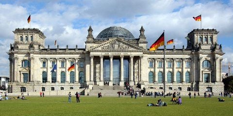Der Sitz des Deutschen Bundestages in Berlin