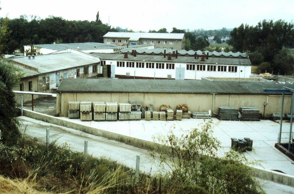 So sah das Betriebsgelände in Mücheln 1985 aus.