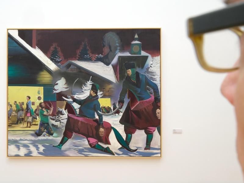 Neo Rauch, Fastnacht, 2010. Foto: Sebastian Willnow