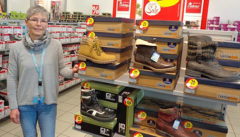 Christa Horlich, Filialleiterin von „ABC-Schuhe“