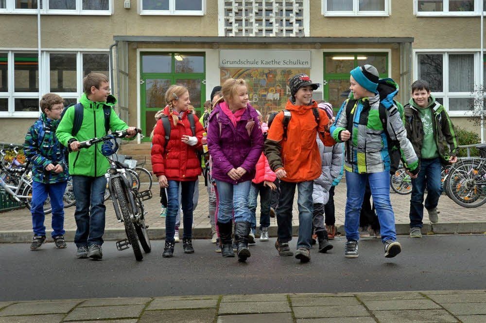 Sicher über die Straße kommen - das wollen die Grundschüler in Gatersleben.