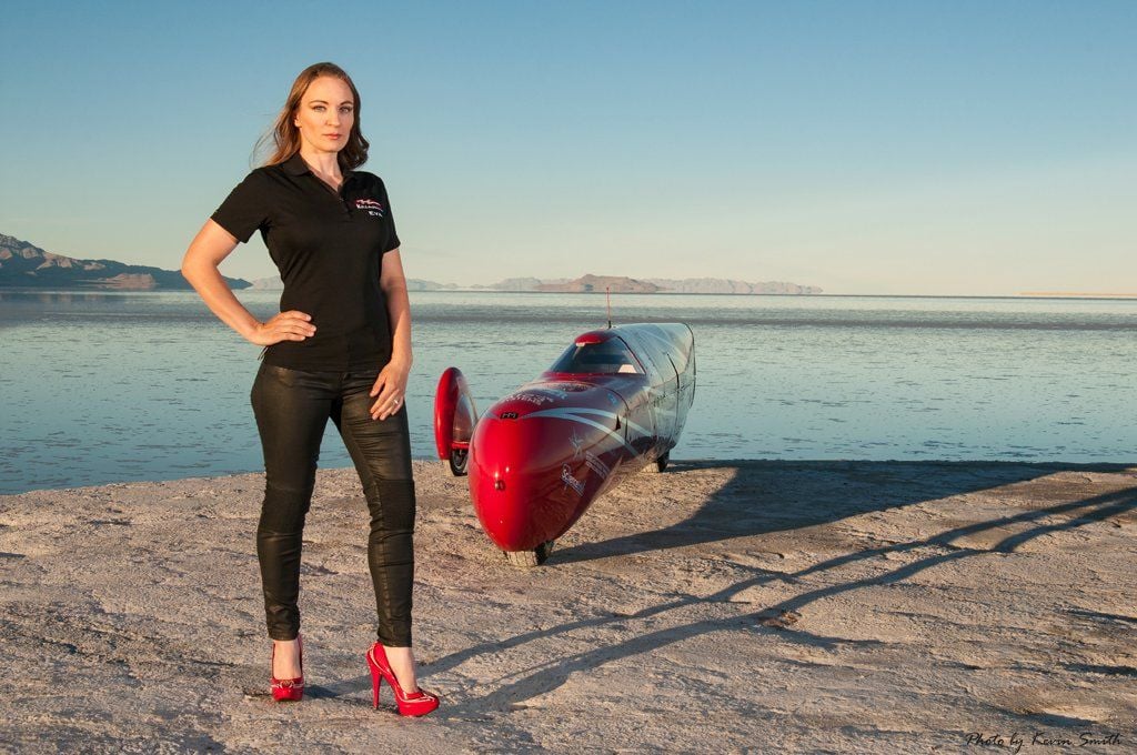 Eva Hakansson stellte mit ihrer „KillaJoule“ einen Geschwindigkeitsrekord auf. Damit ist sie die schnellste Frau auf einem Motorrad.