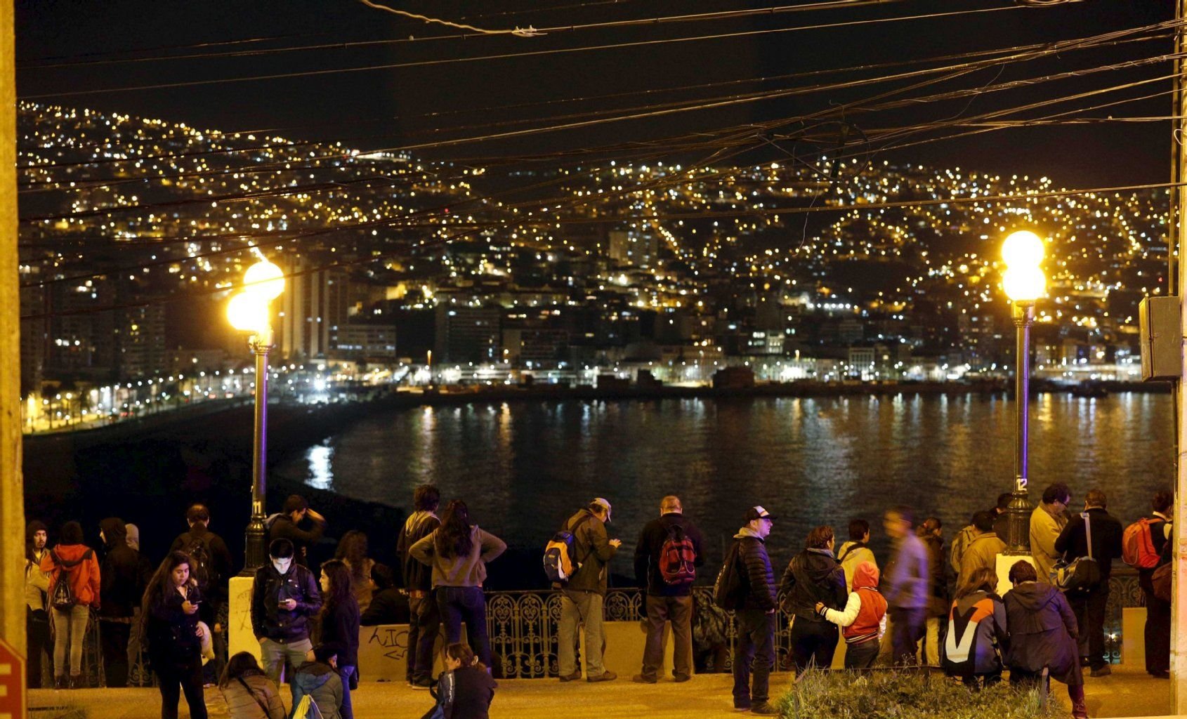 In Valparaiso mussten die Menschen ihre Häuser verlassen.