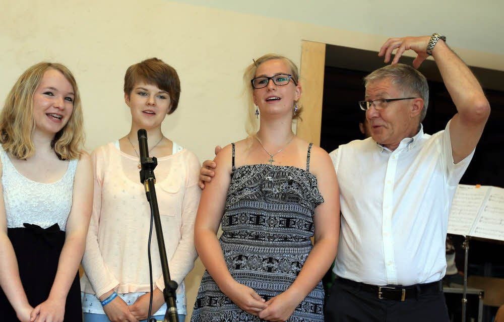 Schulleiter Volkmar Würfel war immer für einen Spaß zu haben.