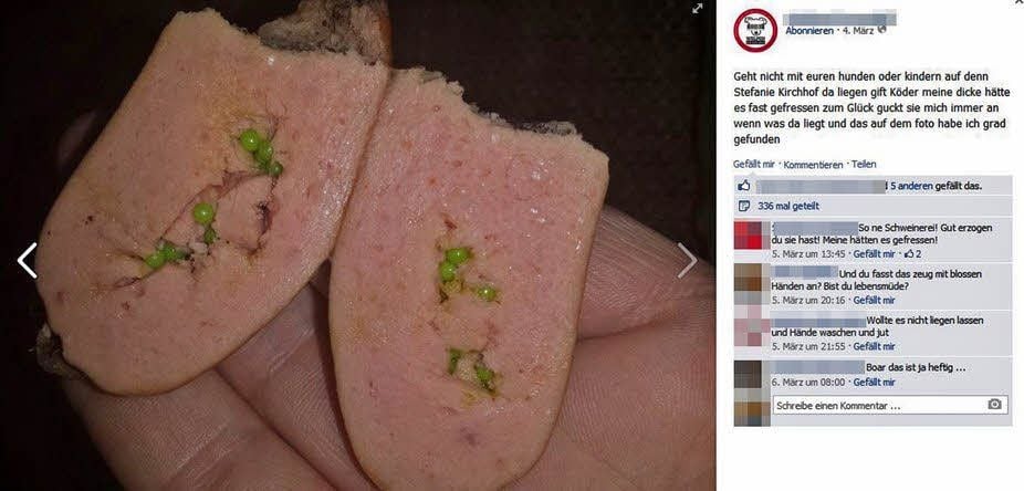 Große Aufmerksamkeit erzielte Andreas K. mit diesem Foto, welches er bei Facebook veröffentlichte.