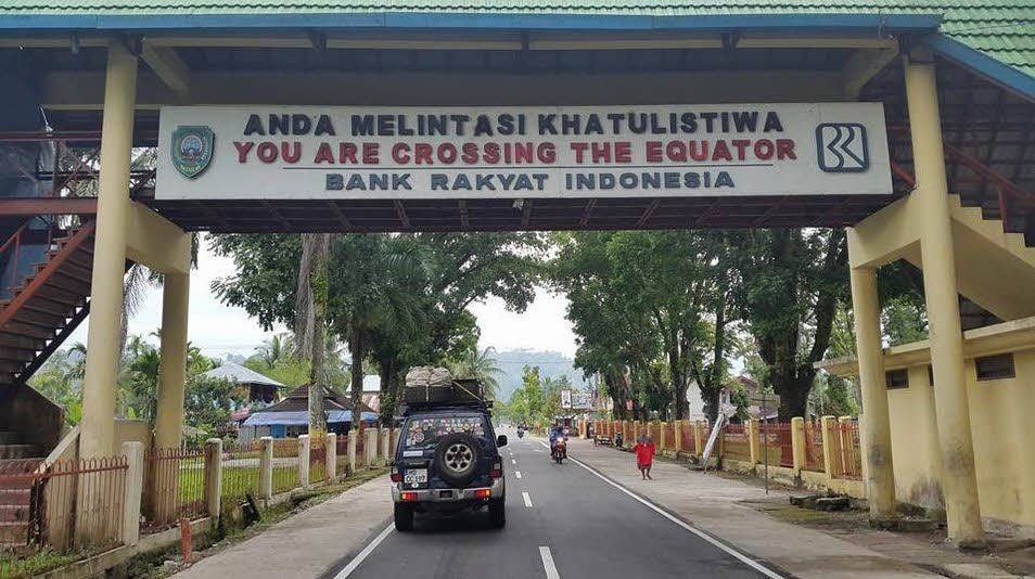 Januar 2015: Äquator-Überquerung in Indonesien