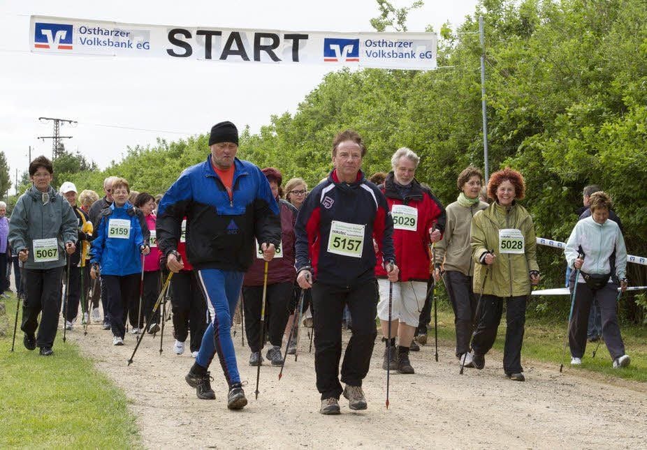 Um 9 Uhr starten am Sonntag die Nordic Walker und Wanderer beim Quedlinburger Waldlauf.