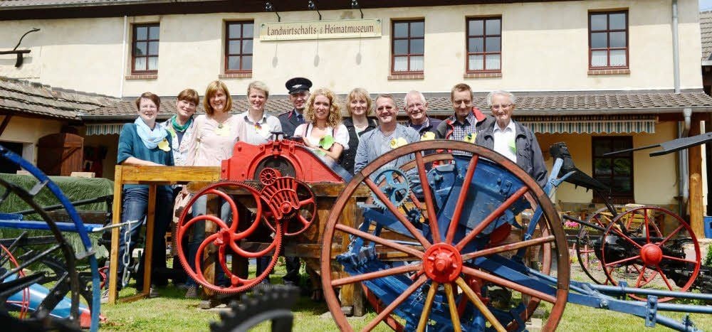 Das Bewerbungsteam und die Jury schauten sich auch im Museum um.
