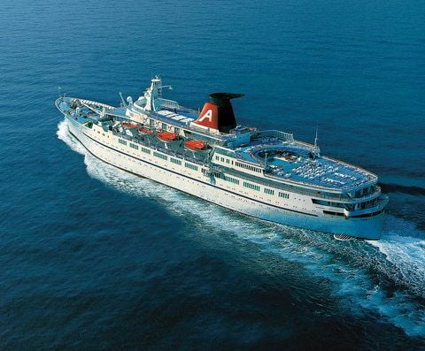Das Kreuzfahrtschiff «MS Princess Daphne». ( FOTO: JOHANSEN KRAUSE /AMBIENTE KREUZFAHRTEN/DAPD)